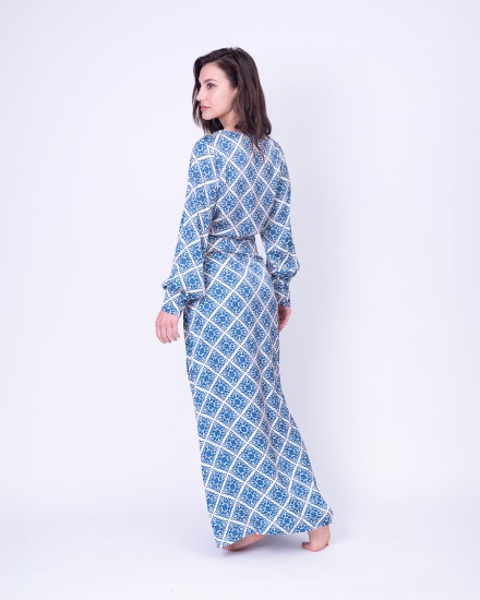 ABITO A PORTAFOGLIO LUNGO FOULARD