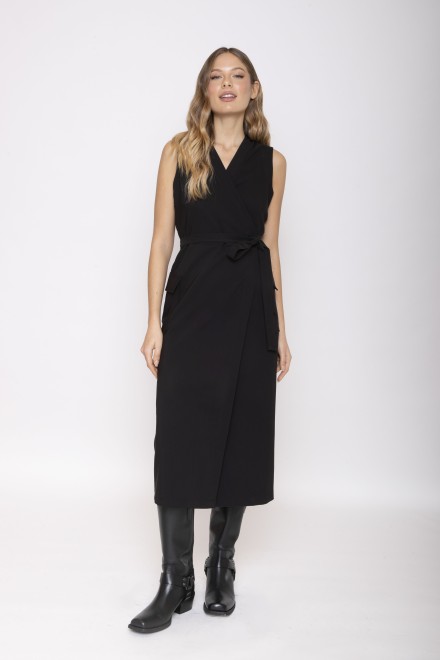 ABITO GILET LUNGO LA NUIT NERO