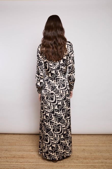 ABITO LUNGO A PORTAFOGLIO DAMASCO NERO