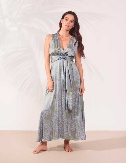 ABITO LUNGO ANIMALIER