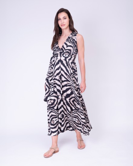 ABITO LUNGO ANIMALIER