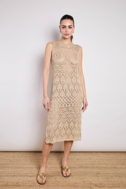 ABITO LUNGO IN MAGLIA ORO