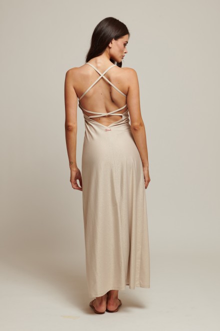 ABITO LUNGO LUREX ORO