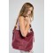 BORSA PELLE INTRECCIATA BORDEAUX