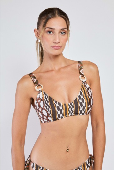 BRASSIERE ETNICO BISCOTTO