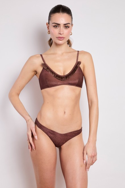 BRASSIERE LUREX CIOCCOLATO