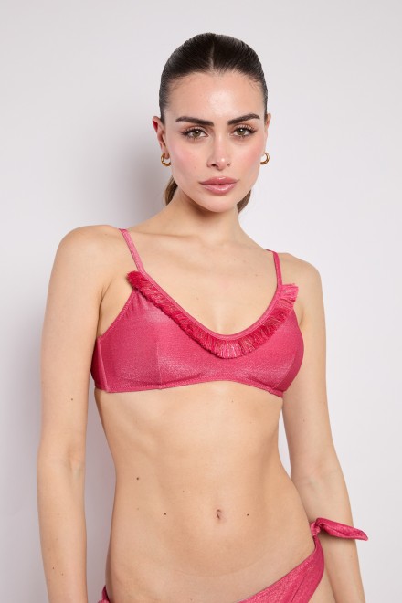 BRASSIERE LUREX ROSSO