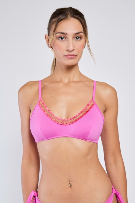 BRASSIERE TINTA UNITA FUXIA