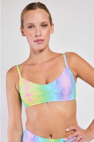 BRASSIERE TOP DEGRADÈ CELESTE