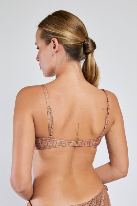 BRASSIERE TOP PITONE NATURALE
