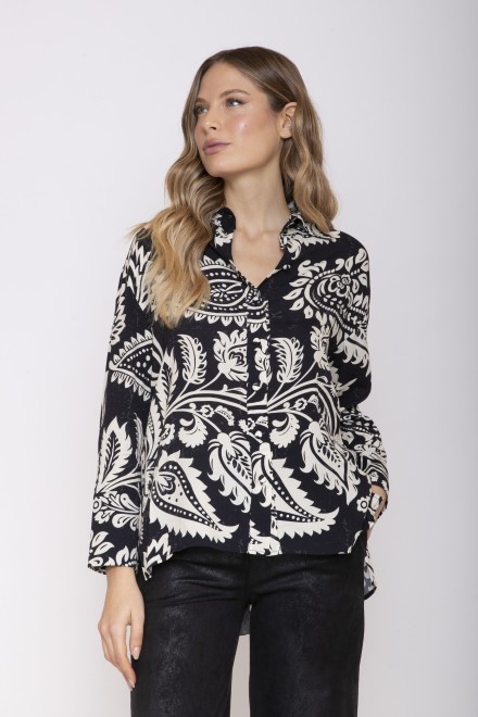 CAMICIA LE JARDIN NERO