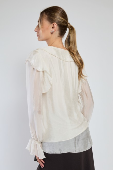 CAMICIA ROUGE SUAVE AVORIO