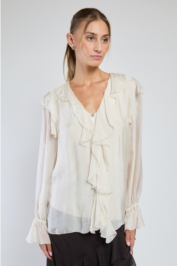 CAMICIA ROUGE SUAVE AVORIO