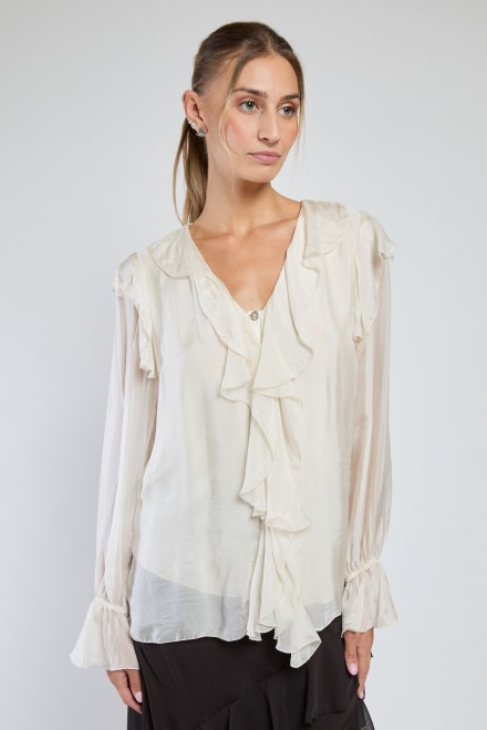 CAMICIA ROUGE SUAVE AVORIO