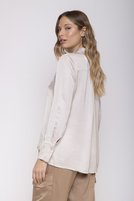 CAMICIA SATIN PANNA