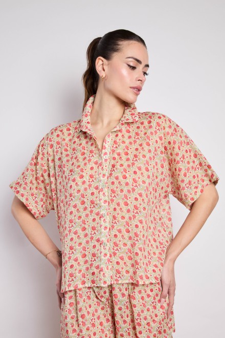 CAMICIA SCATOLINA BON TON BORDEAUX