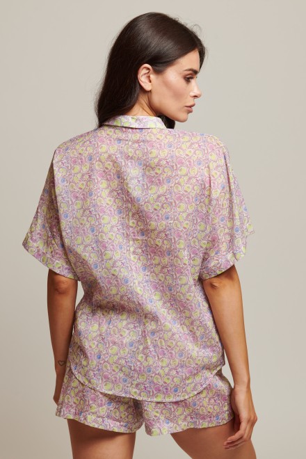 CAMICIA SCATOLINA BON TON VIOLA