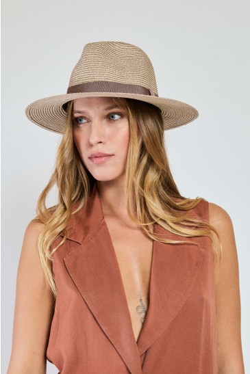 CAPPELLO PAGLIA LUREX PANNA