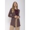 CARDIGAN COSTINA LUREX CIOCCOLATO