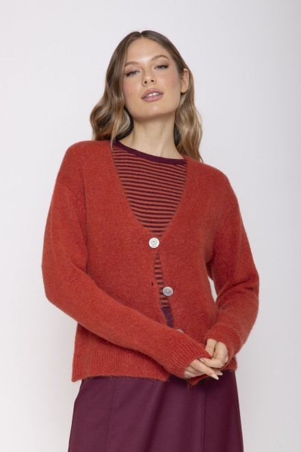 CARDIGAN TRICOT RAME