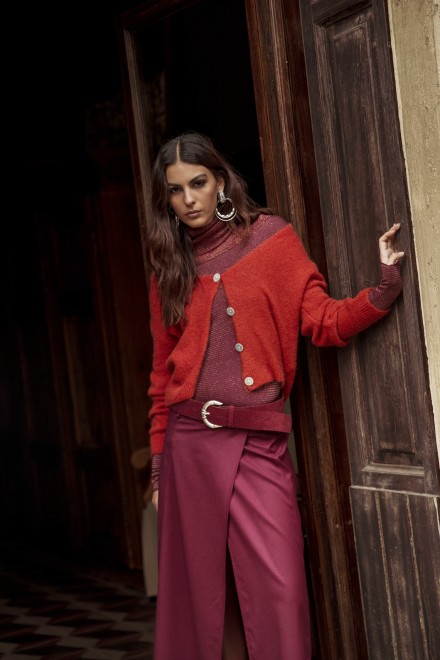 CARDIGAN TRICOT RAME