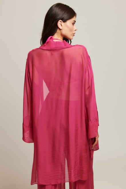 CASACCA CHIFFON SETA FUXIA