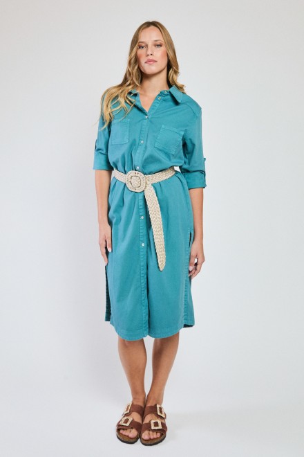 CHEMISIER MIDI JEANS CARTA DA ZUCCHERO