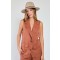 GILET TENCELL CIOCCOLATO