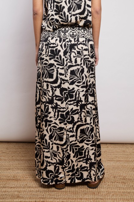 GONNA A PORTAFOGLIO DAMASCO NERO