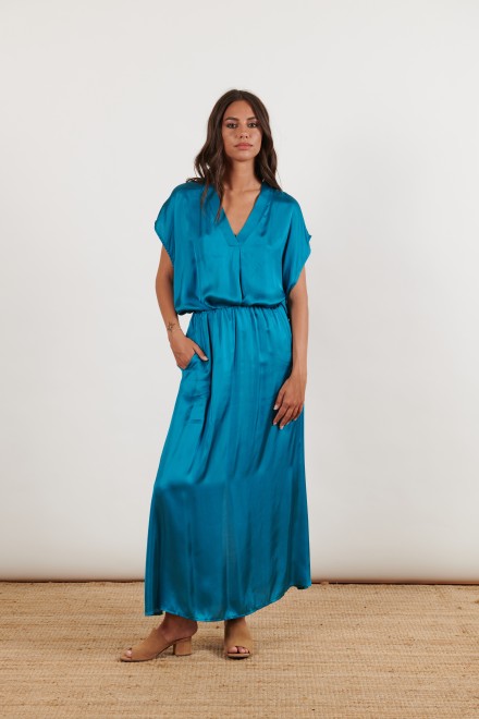 GONNA LUNGA RASO OTTANIO