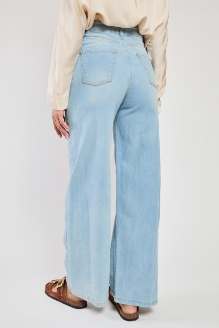 JEANS A PALAZZO DENIM