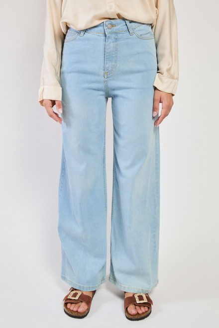 JEANS A PALAZZO DENIM