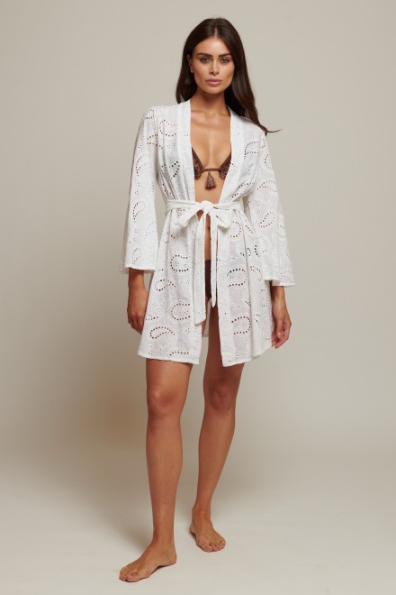 KIMONO SANGALLO BIANCO