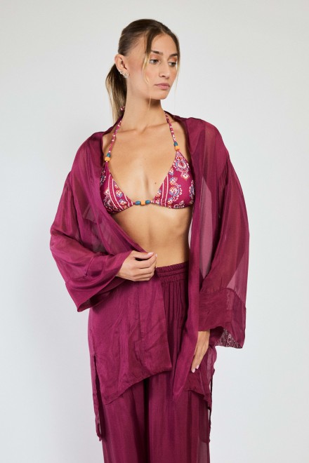 KIMONO SUAVE BORGOGNA