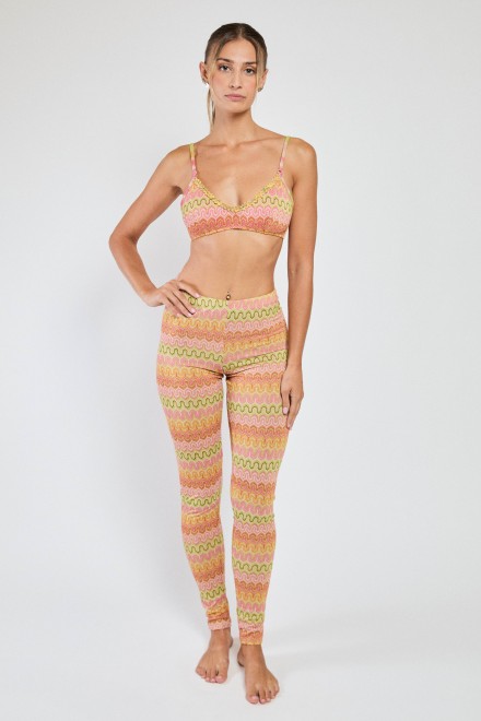 LEGGINGS ARCOIRIS FUXIA-VERDE