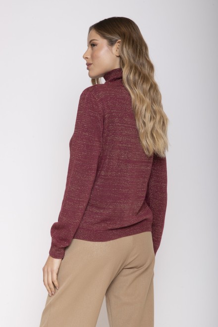 LUPETTO RASATO LUREX BORDEAUX