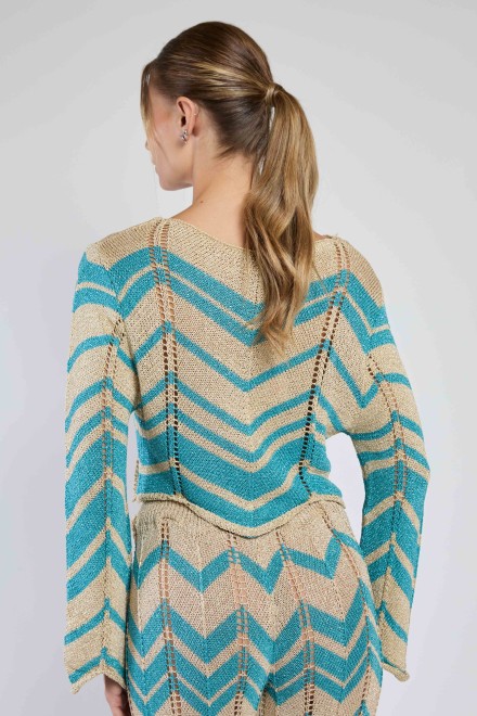 MAGLIA CHEVRON MARBELLA OTTANIO-ORO