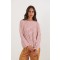 MAGLIA RIGHE LOVE BIANCO-ROSSO