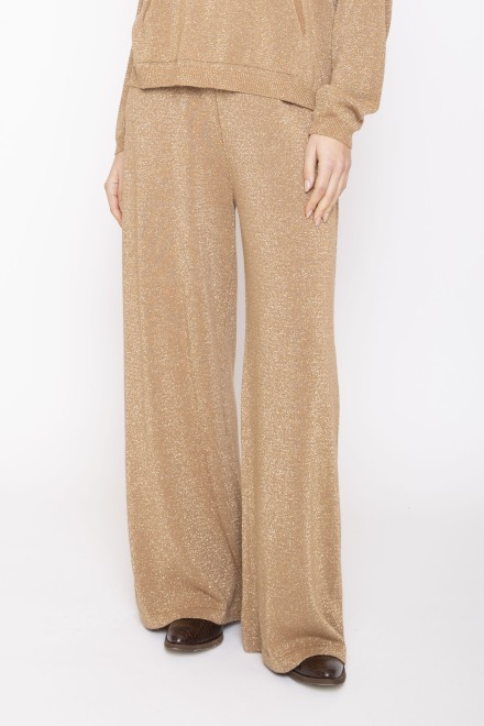 PANTALONE A PALAZZO LUREX ORO