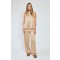 PANTALONE A PALAZZO SATIN SABBIA