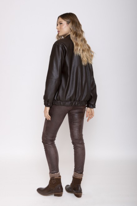 PANTALONE A SIGARETTA SUEDE MORO