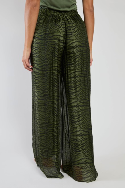 PANTALONE ANIMALIER VERDE