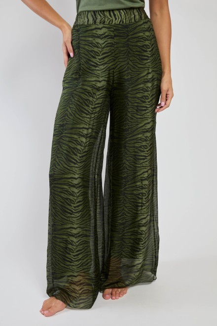 PANTALONE ANIMALIER VERDE