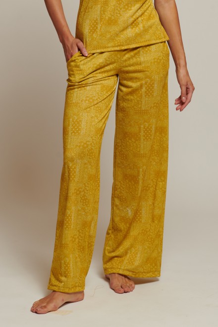 PANTALONE BANDANA GIALLO