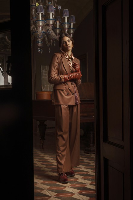 PANTALONE CANVAS TABACCO