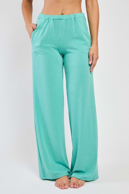 PANTALONE LUREX ACQUA