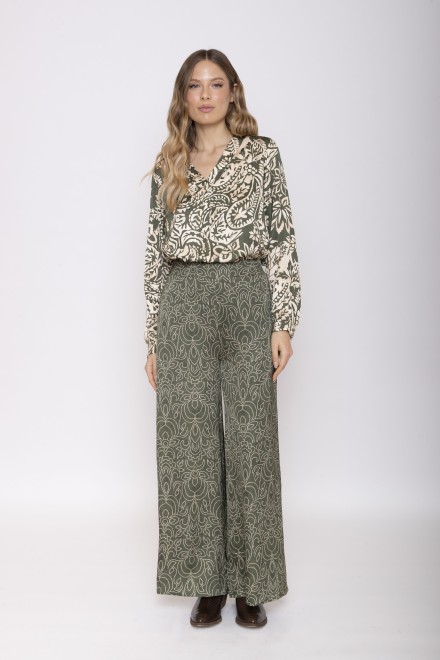 PANTALONE MELANGER MILITARE