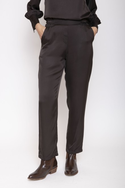 PANTALONE SATIN MOKA