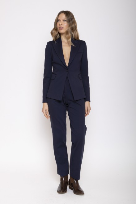 PANTALONE TAILLEUR BLU