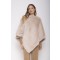PONCHO PELLICCIA PANNA
